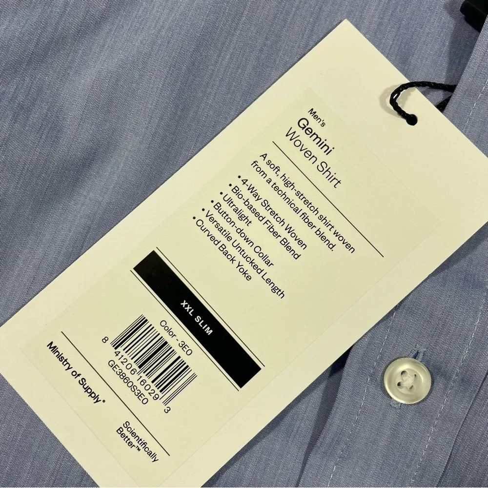 New Ministry Of Supply Mens Gemini Shirt Woven - Picture 4 of 7